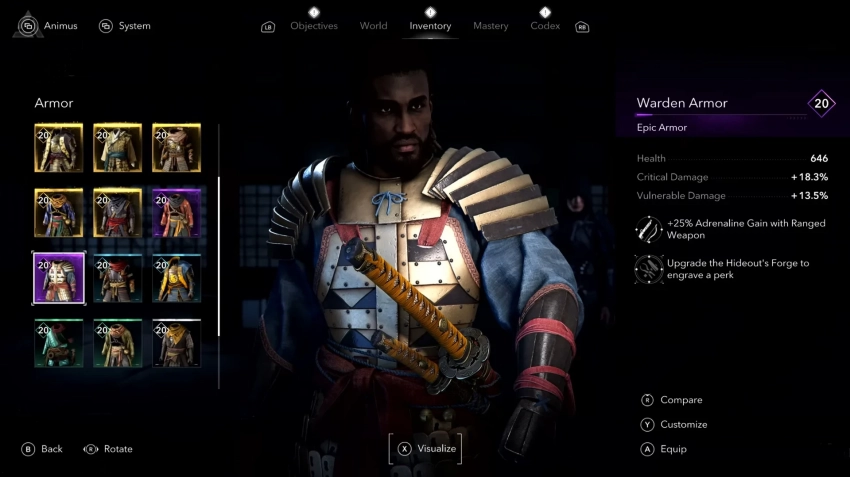 Ubisoft рассказала о кастомизации и прокачке героев в Assassinʼs Creed Shadows