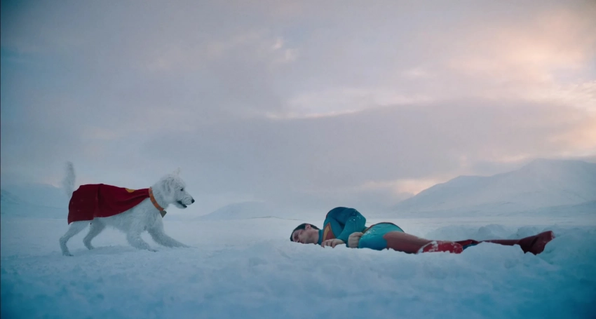 Warner Bros. представила отрывок из «Супермена» — пёс Крипто спасает Кларка Кента