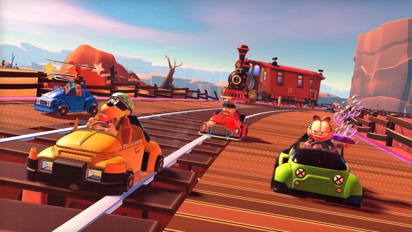 Мультяшная гонка Garfield Kart 2 – All You Can Drift добралась до PC и консолей